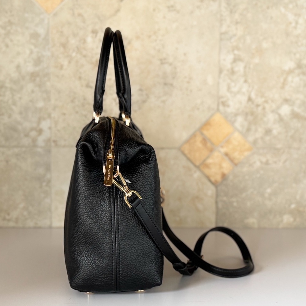 Michael Kors Lenox LG Satchel Shoulder Bag Black - Picture 5 of 14